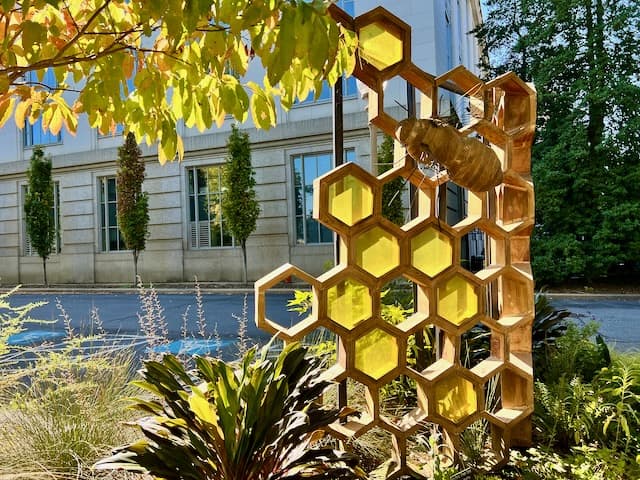 Beehive Sculpture at the Smithsonian Pollinator Garden Washington D.C