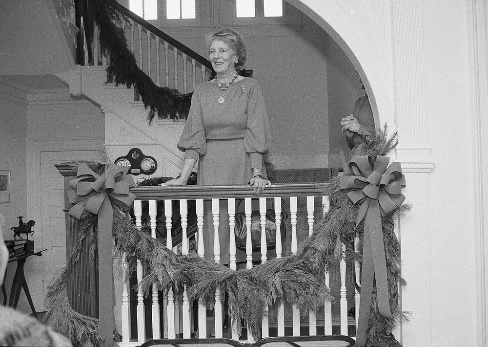 Mary Livingston Ripley photographed at the residence of the Vice-President of the United States.